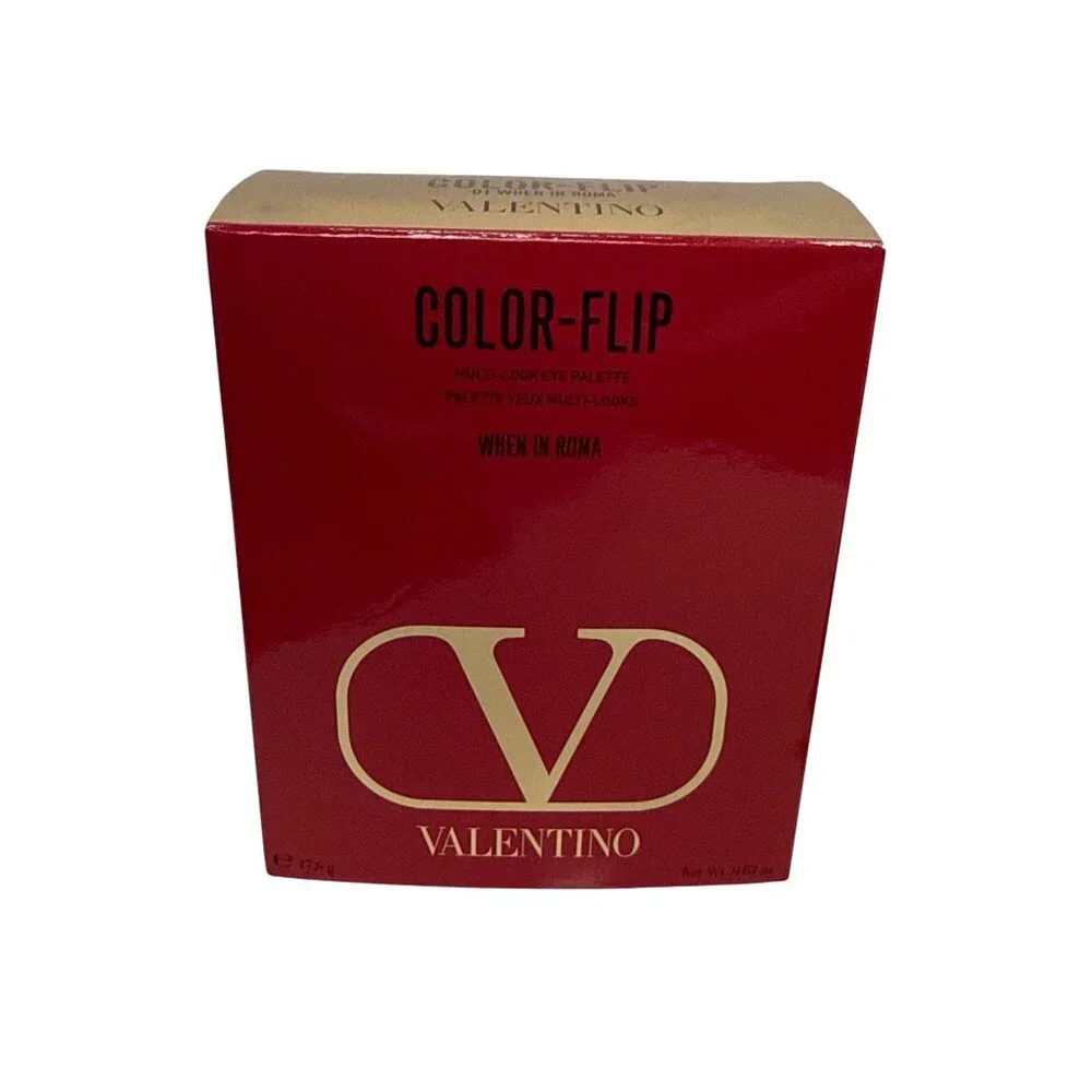 Valentino Color-Flip Eyeshadow Palette 01 When in Roma 8 Shades Compact NEW NIB